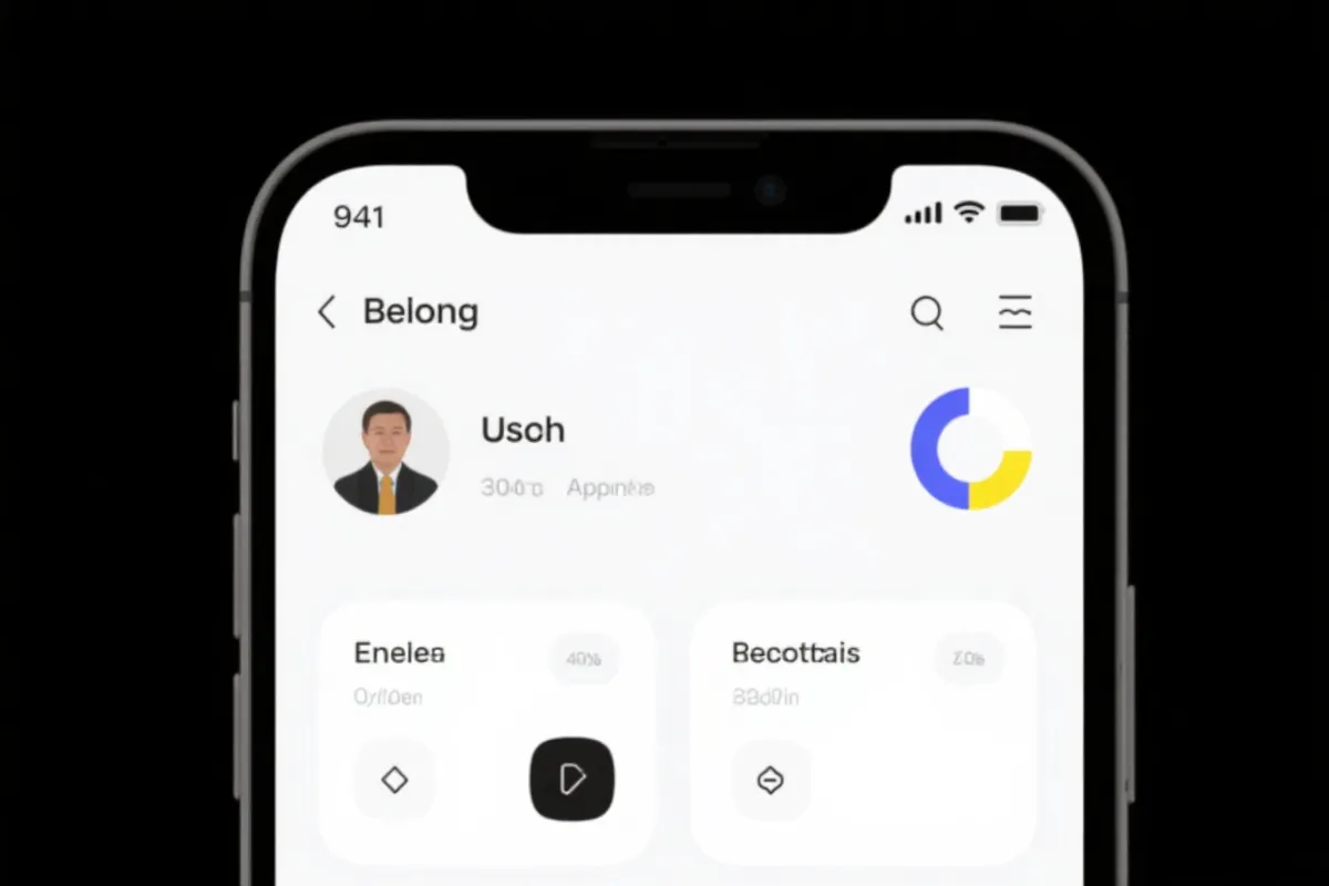 移动端应用界面